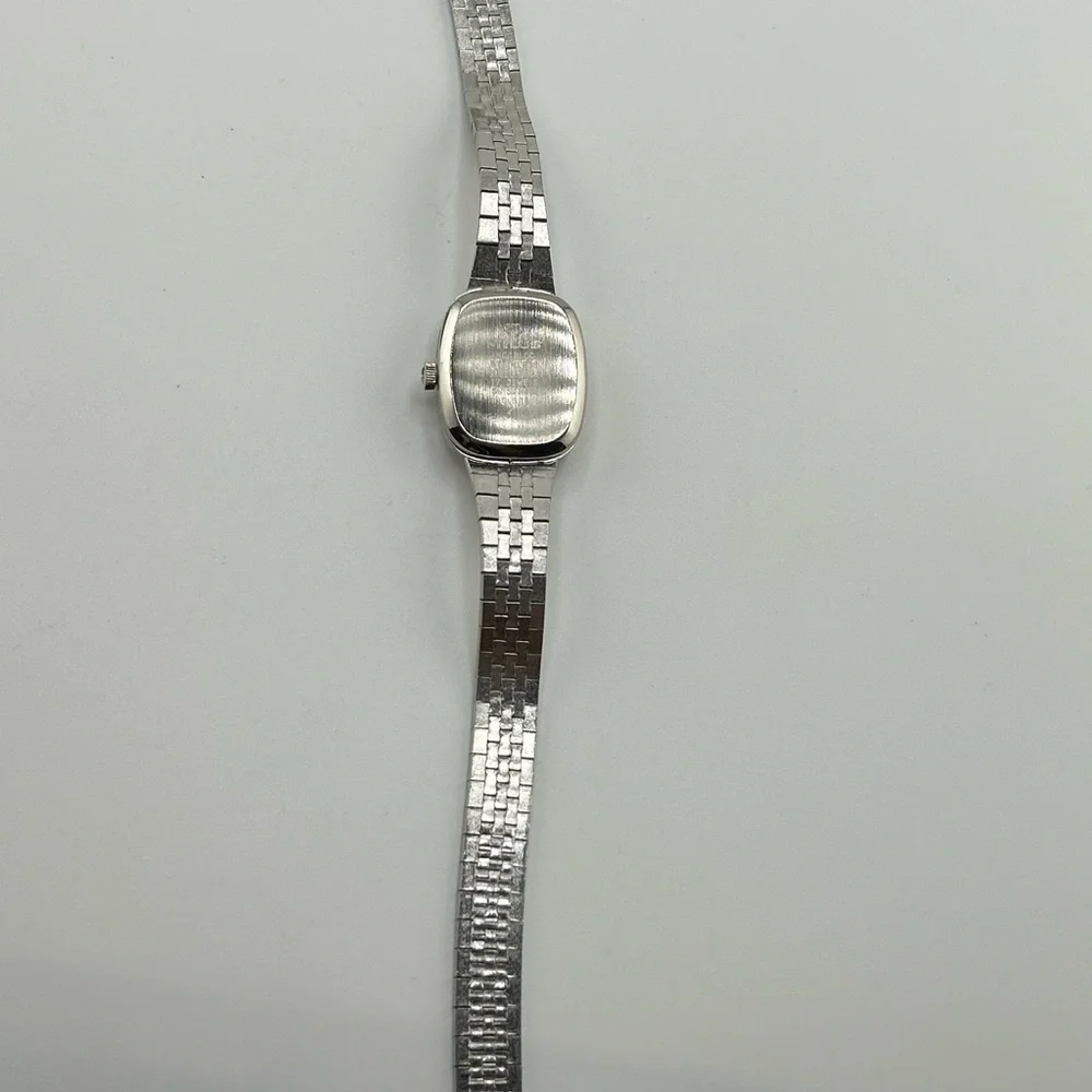 Milus vintage unisex Silver and Blue swiss made watch #566